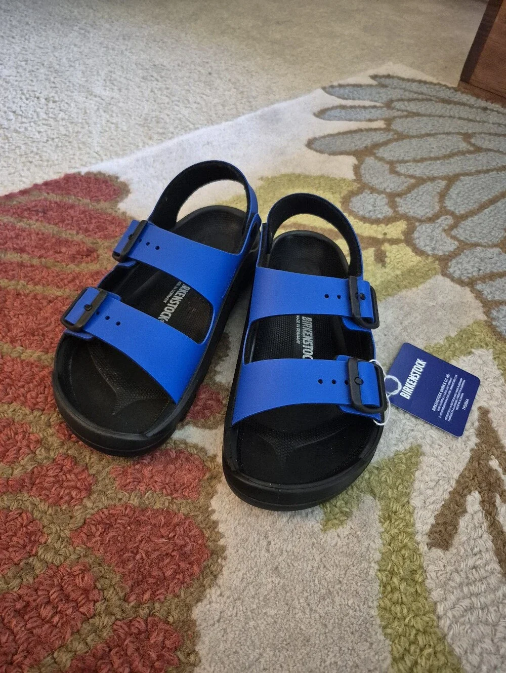 NWT Set Of 2 Little Kids Birkenstock Sandals Size 3, Mogami Birko-Flor